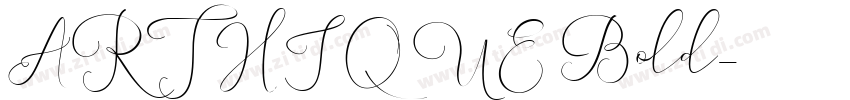 ARTHIQUE Bold字体转换